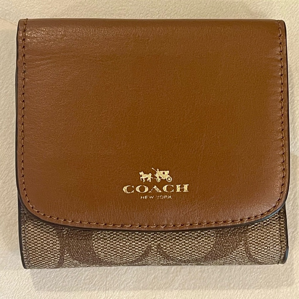 Coach trifold wallet